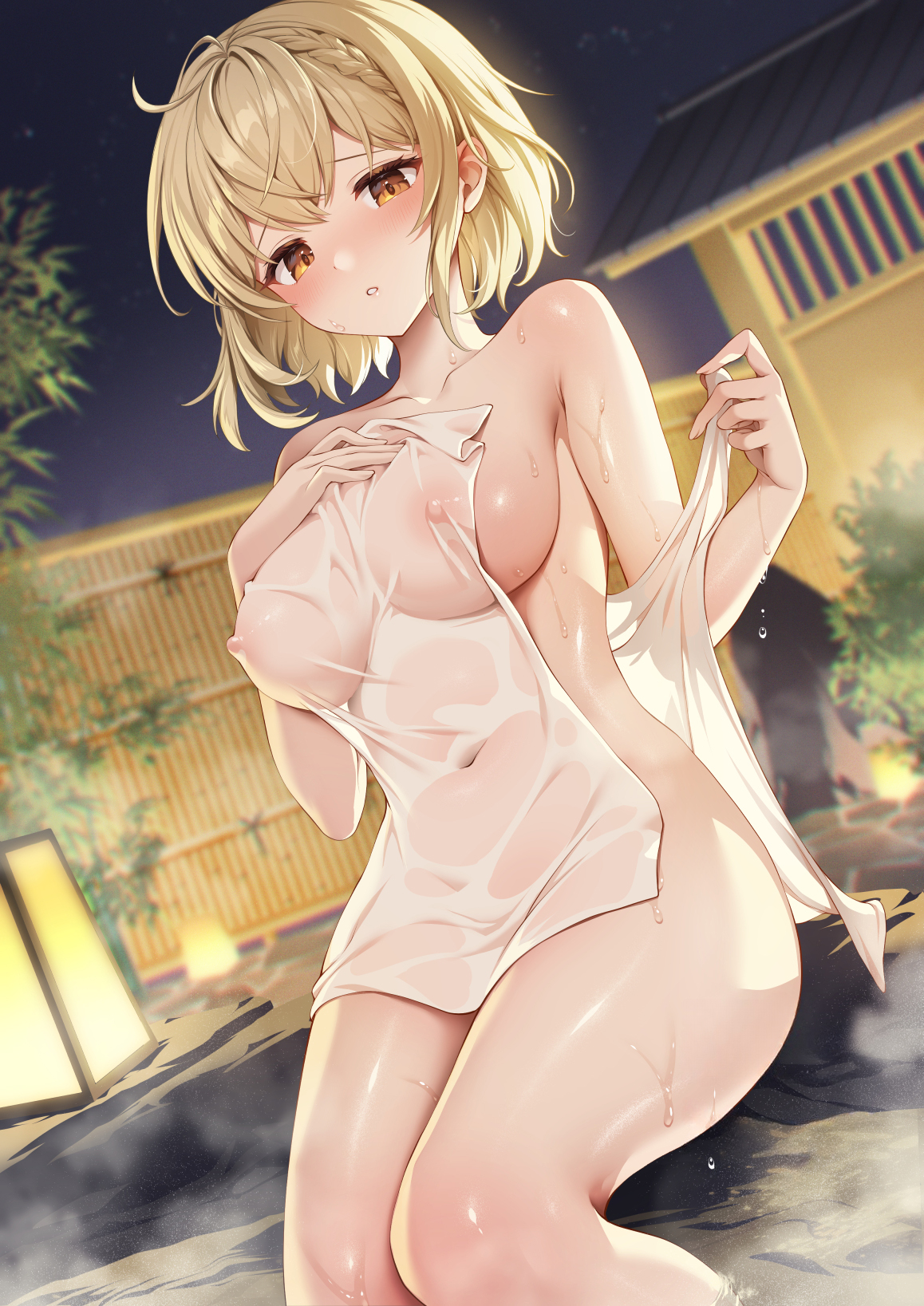 Gomashio Ponz Detexted Naked Nipples Onsen Photoshop See Through Towel Wet Yande Re